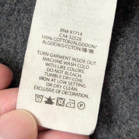 Armani Exchange | Men's Medium Zip-up Grey Sweater w/ Mock Neck & Elbow Patches - Picture 6 of 7